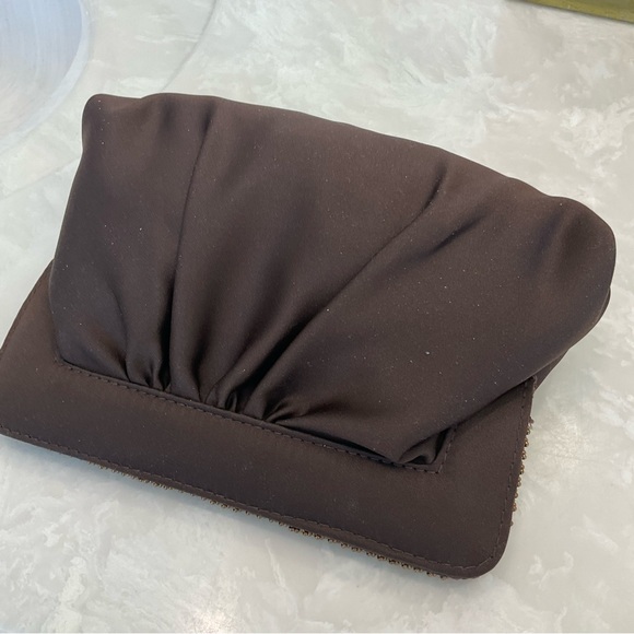 Balborg beaded satin clutch evening bag with strap, NWT yet vintage, excellent! - Picture 7 of 13